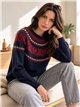 Jersey jacquard corazones