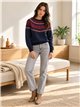 Jersey jacquard corazones