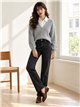 Cardigan con bottoni effetto camicia