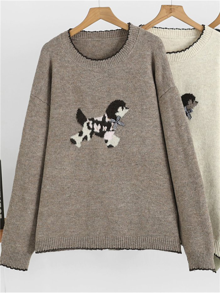 Jersey amplio estampado de perro