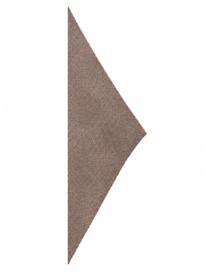 Subtle shimmer knit triangle wrap