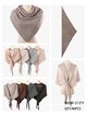 Subtle shimmer knit triangle wrap