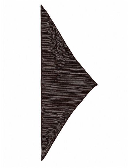 Dreieckiger Strickschal mit feinen Streifen