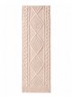 Diamond cable-knit winter scarf