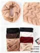 Braided-effect faux fur snood