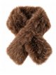 Cuello cruzado de pelo sintético