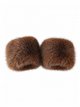 Poignets en fourrure synthétique effet vison