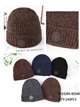 Chenille knit cuffed beanie