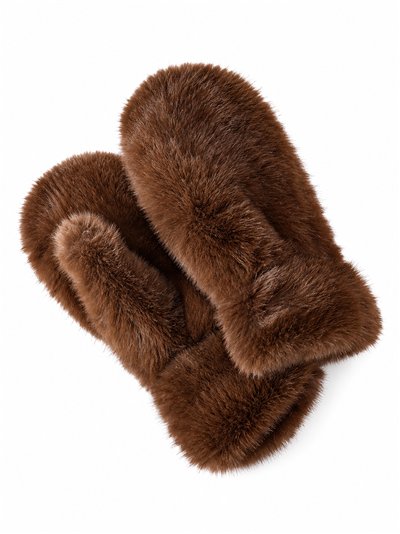 Manoplas de pelo sintético