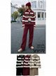 Conjunto Jersey rayas con oso y pantalón