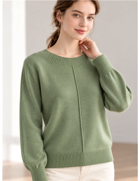 Jersey amplio con mini lentejuelas