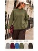 Jersey cuello perkins con botones laterales