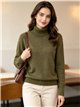 Jersey cuello alto con mini lentejuelas