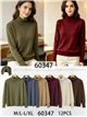 Jersey cuello alto con mini lentejuelas