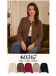 Jewel button open knit cardigan