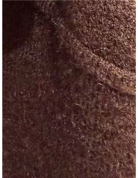 Gold button cropped knit jacket