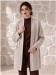 Longline open knit cardigan