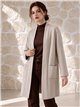 Longline open knit cardigan