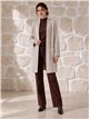 Longline open knit cardigan