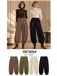 Pantaloni a palloncino con bottoni dorati