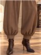 Pantaloni a palloncino con bottoni dorati