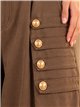 Pantaloni a palloncino con bottoni dorati