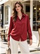 Satin finish button up shirt