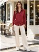Satin finish button up shirt