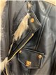 Giacca in similpelle con collo di pelliccia