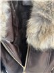 Kunstlederjacke mit Pelzkragen