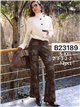 Jeans wide leg estampado floral