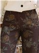 Jeans wide leg estampado floral