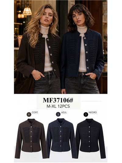 Wool effect tailored military braid jacket 2