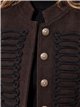 Wool effect tailored military braid jacket