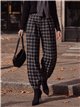 Pantalón jogger paño de cuadros