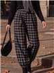 Pantalón jogger paño de cuadros