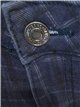 Jeans balloon estampado de cuadros