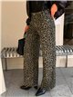 Jeans balloon animal print con botones