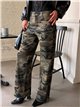 Jeans wide leg camuflaje con botones