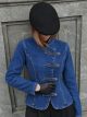 Chaqueta denim militar con botones
