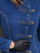 Chaqueta denim militar con botones