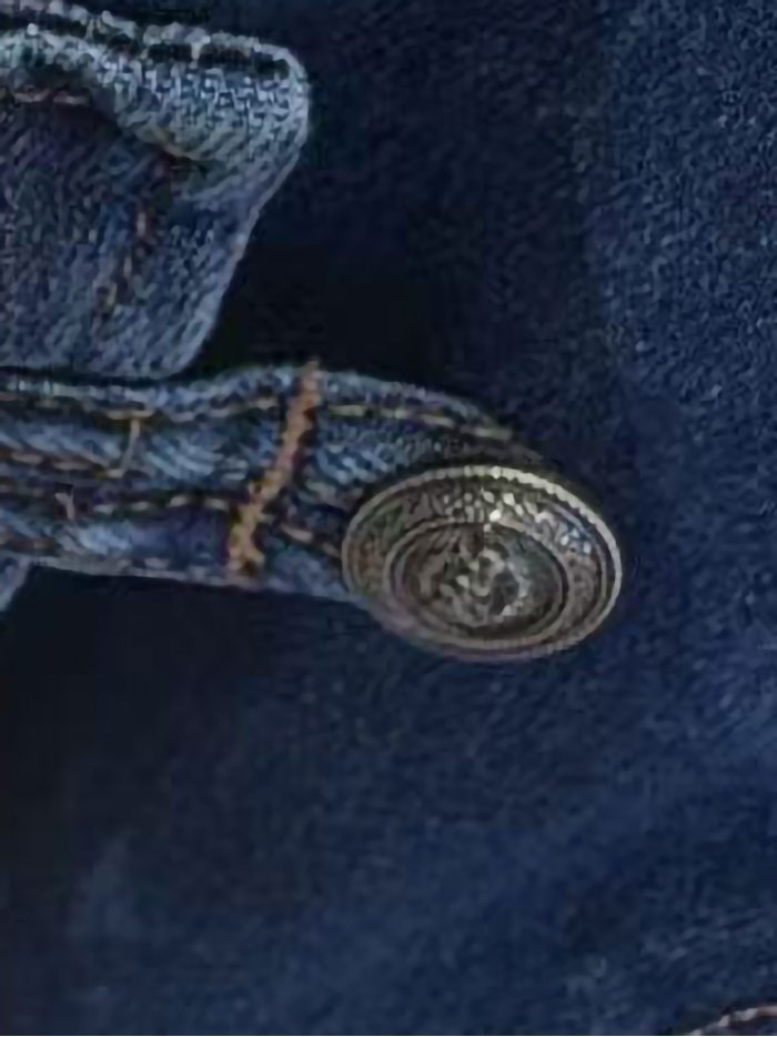 Chaqueta denim militar con botones